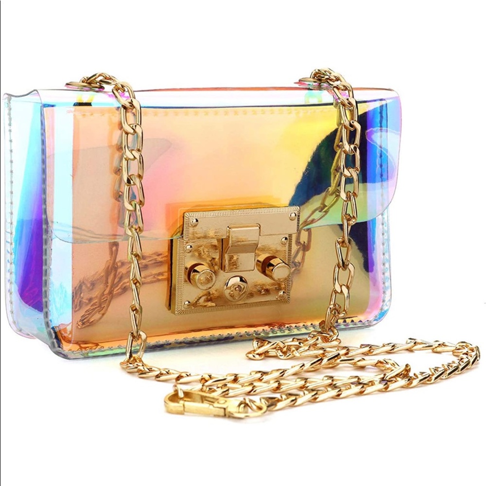 DO NOT BUY! Brand New Crossbody Clear Holographic Bag
